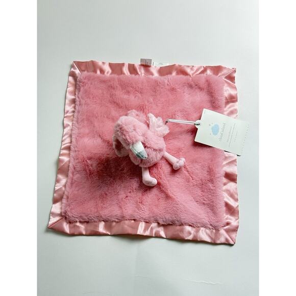 NEW Cloud Island Pink Flamingo Security Blanket Stuffed Animal Lovey Baby Shower - Picture 3 of 7